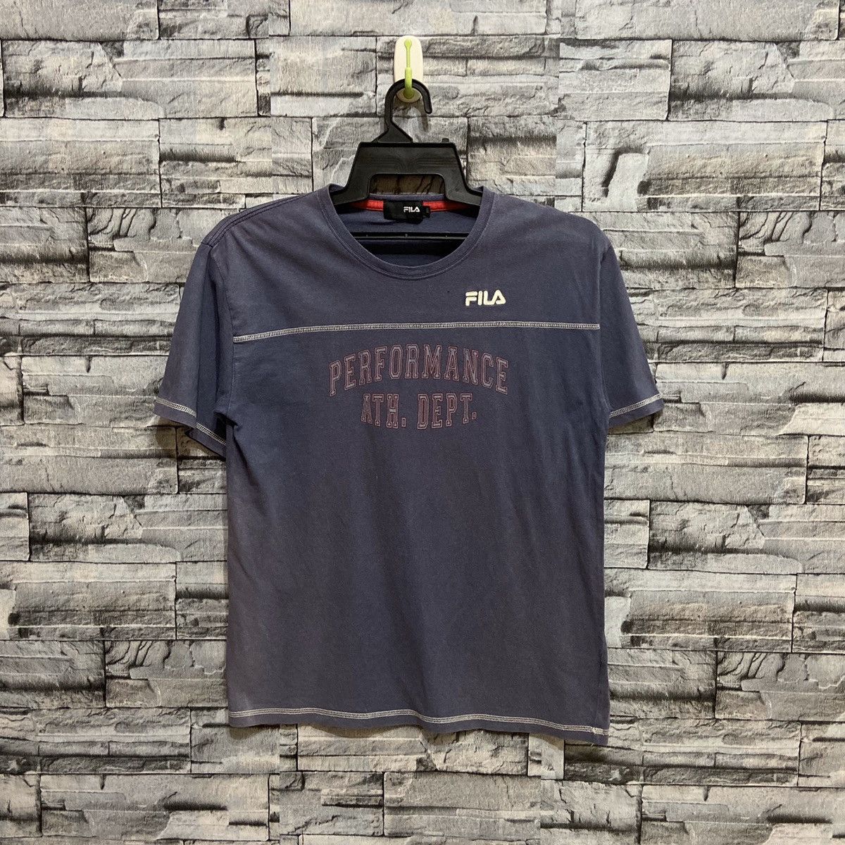 Fila Vintage Fila t shirt spellout embroidered size 160 fit M Size US M / EU 48-50 / 2 - 2 Thumbnail