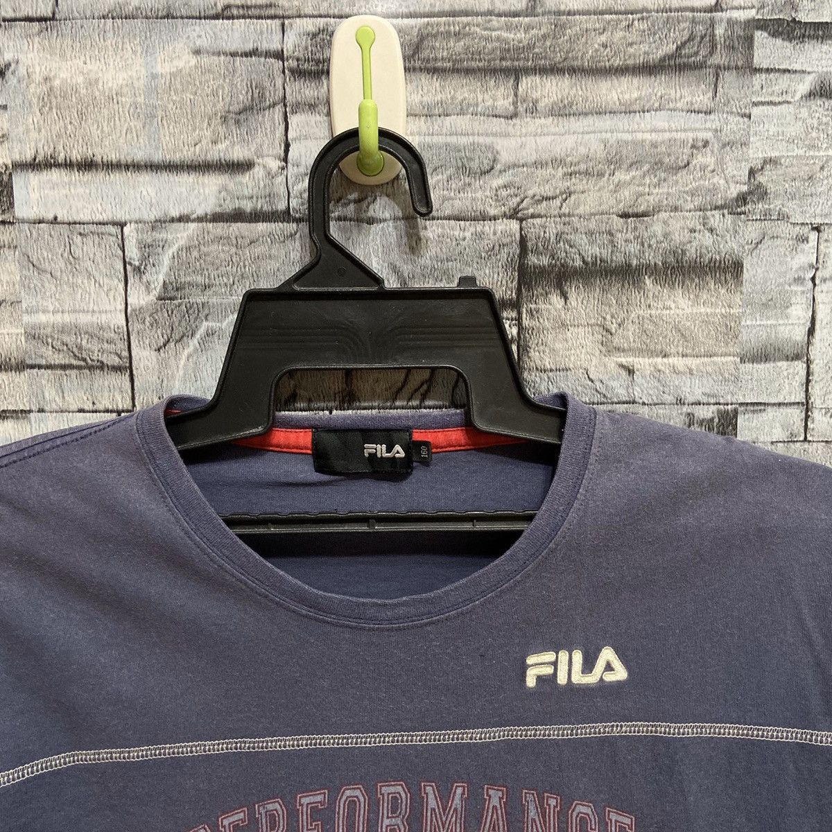 Fila Vintage Fila t shirt spellout embroidered size 160 fit M Size US M / EU 48-50 / 2 - 4 Thumbnail