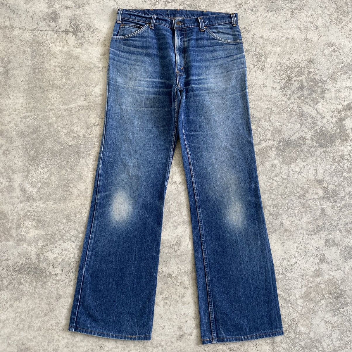 Levi's VTG Levi's 617 Orange Tab Faded Blue Flared Denim Jeans Size US 34 / EU 50 - 2 Thumbnail