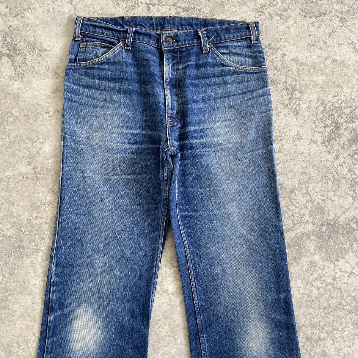 Levi's VTG Levi's 617 Orange Tab Faded Blue Flared Denim Jeans Size US 34 / EU 50 - 4 Thumbnail
