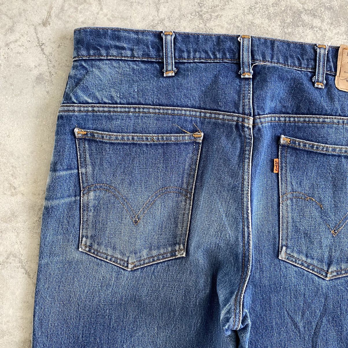Levi's VTG Levi's 617 Orange Tab Faded Blue Flared Denim Jeans Size US 34 / EU 50 - 15 Thumbnail