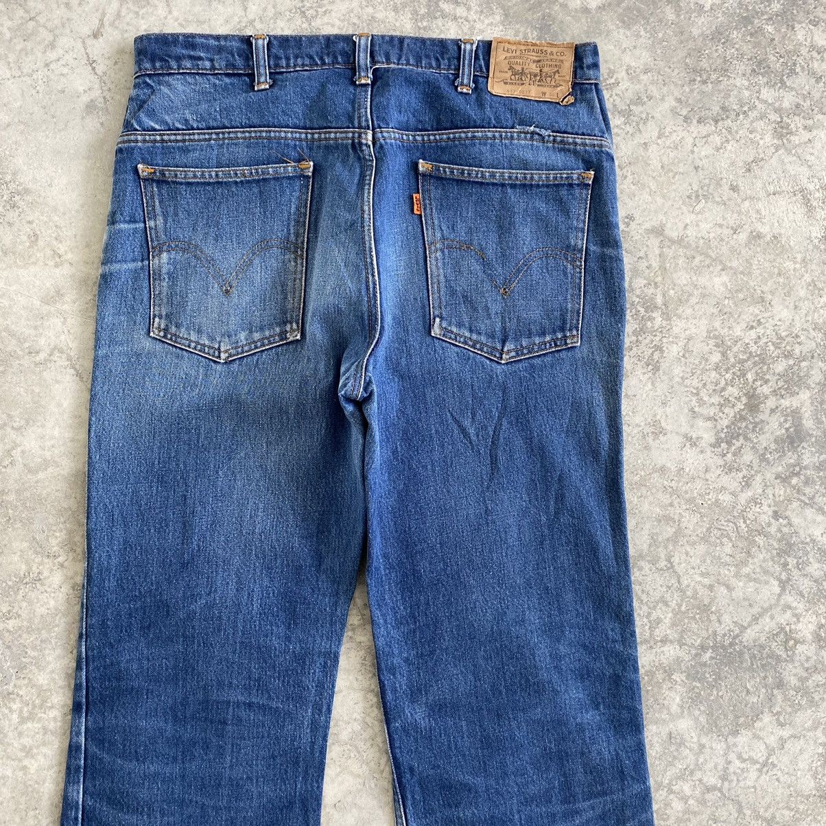 Levi's VTG Levi's 617 Orange Tab Faded Blue Flared Denim Jeans Size US 34 / EU 50 - 3 Thumbnail