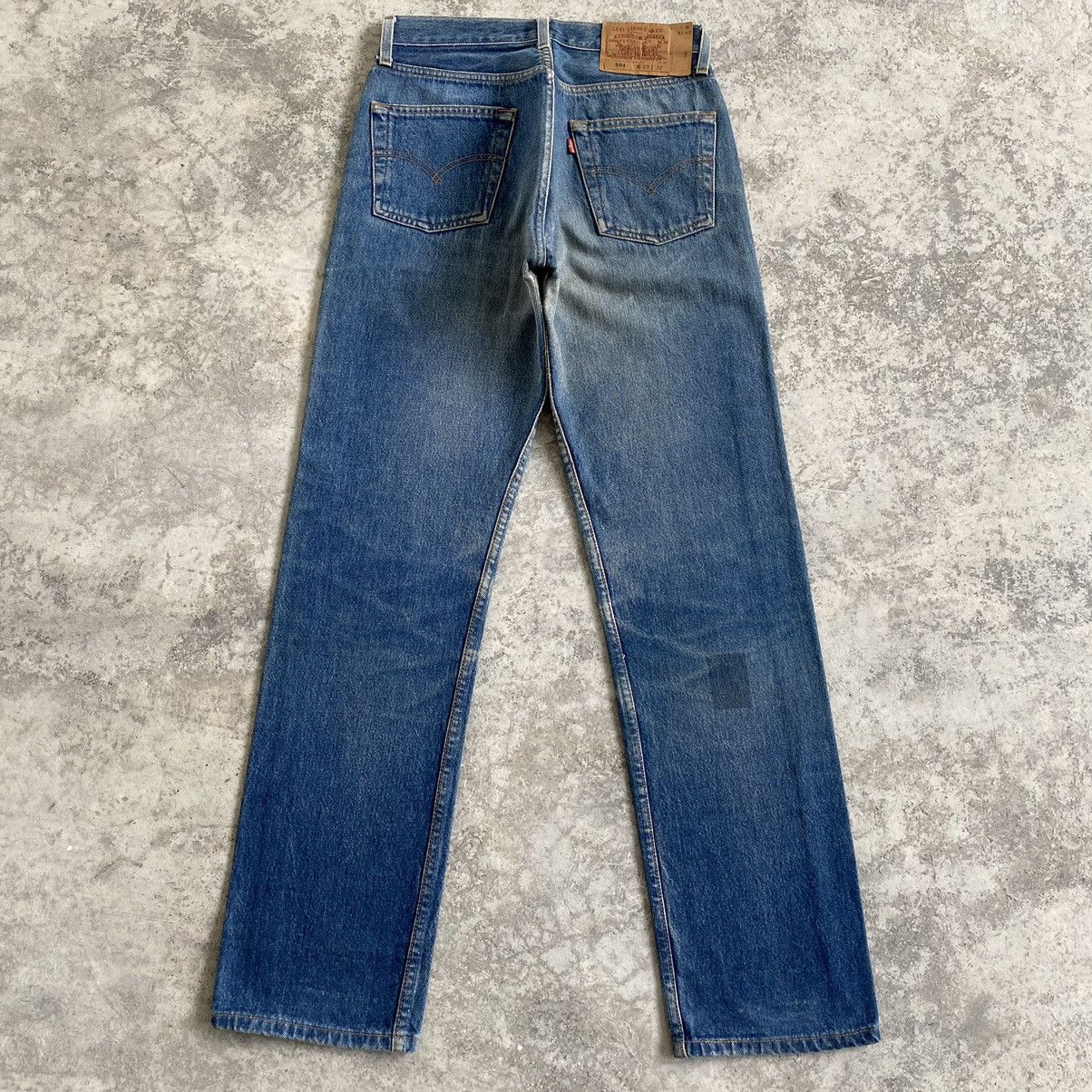 Levi's Vintage 1996 Levi's 501 Faded Blue Denim Jeans Size US 28 / EU 44 - 10 Thumbnail