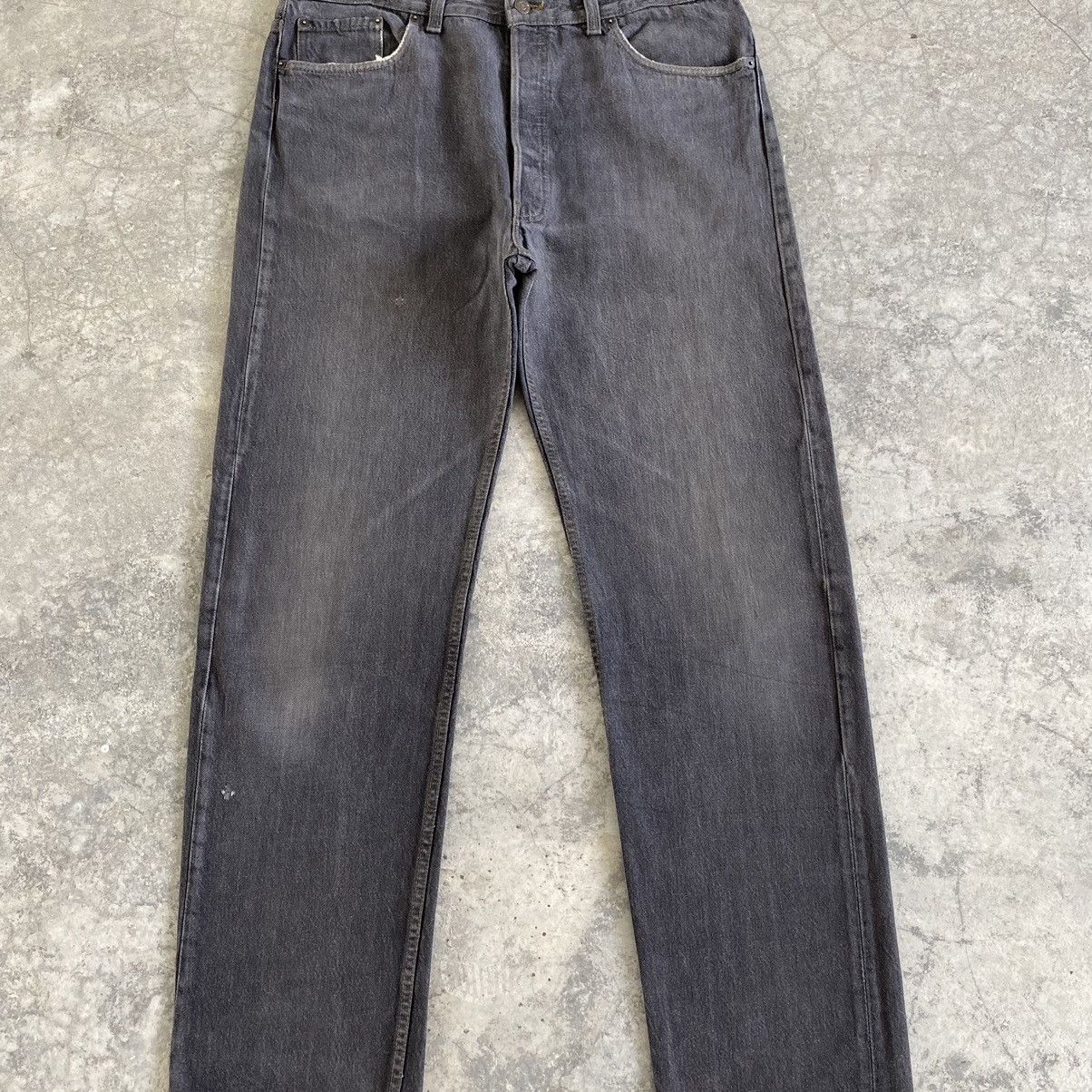 Levi's Size 37x33.5 VTG Late 80’s Levi's 501 Faded Black Jeans Size US 37 - 2 Thumbnail