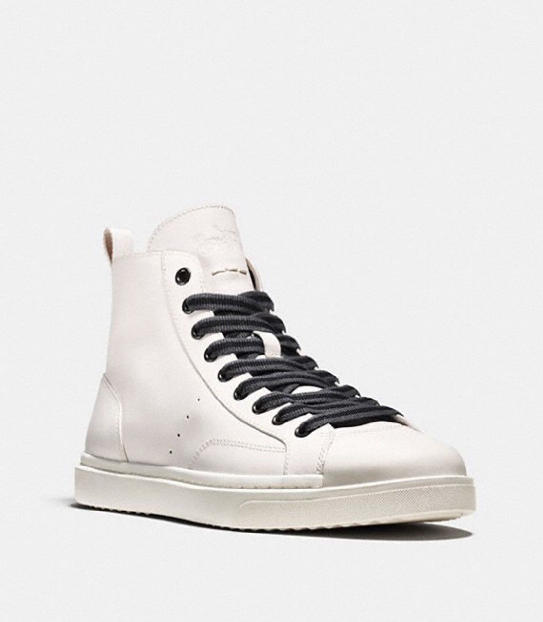 Coach COACH C204 High Top Sneakers White on White Grailed