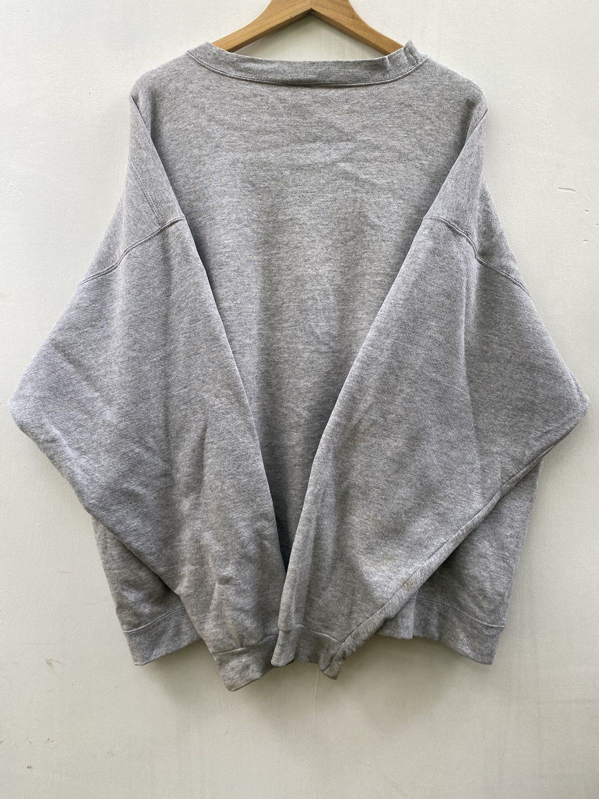 Nike Nike Swoosh Beige Grey Oversized Sweatshirts Size US XL / EU 56 / 4 - 5 Thumbnail