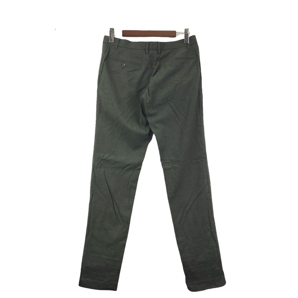 ABAHOUSE ABAHOUSE Japanese Brand Green Slim Fit Wool Casual Trousers Size US 31 - 7 Thumbnail