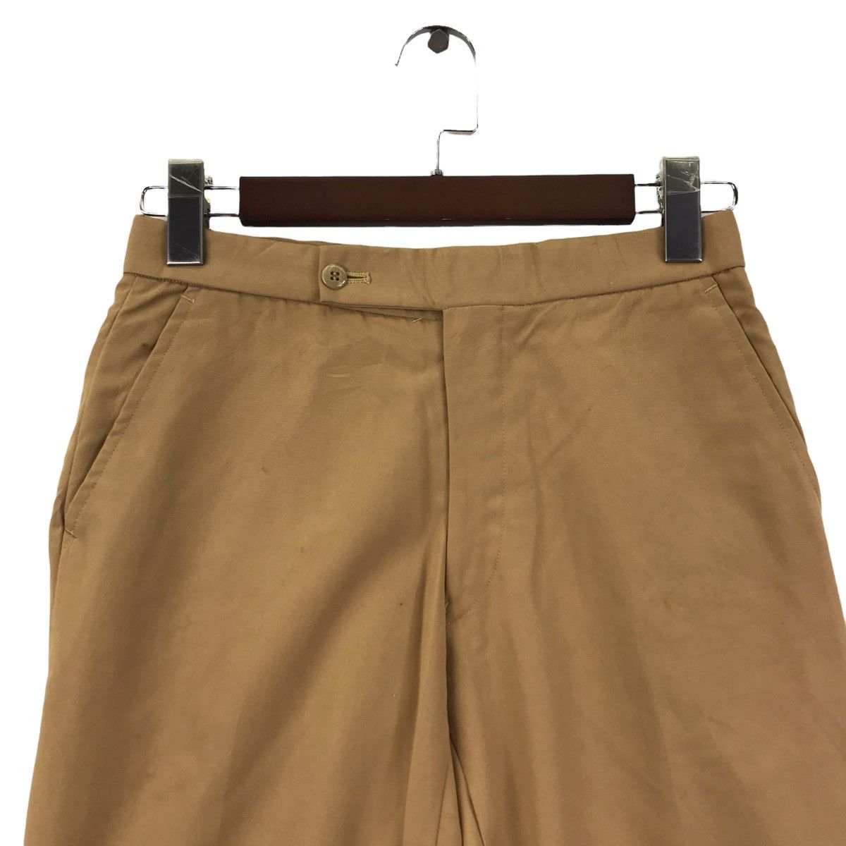 Vintage BOW-WOW ROBSON Beige Straight Cut Wool Trousers Casual Pant Size US 27 - 2 Thumbnail
