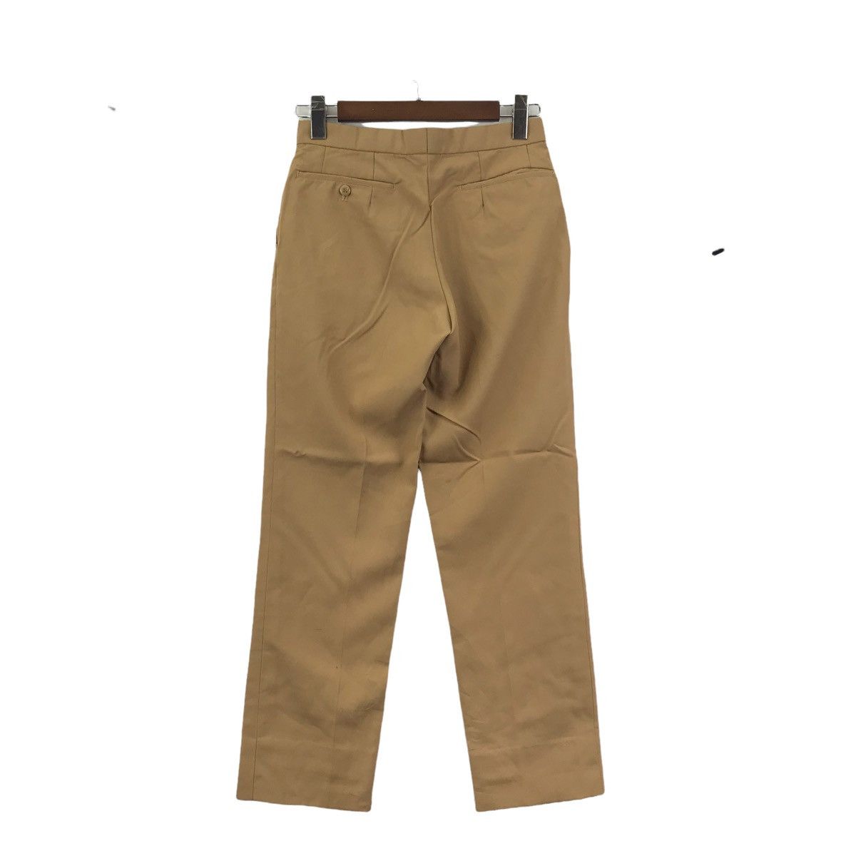 Vintage BOW-WOW ROBSON Beige Straight Cut Wool Trousers Casual Pant Size US 27 - 4 Thumbnail