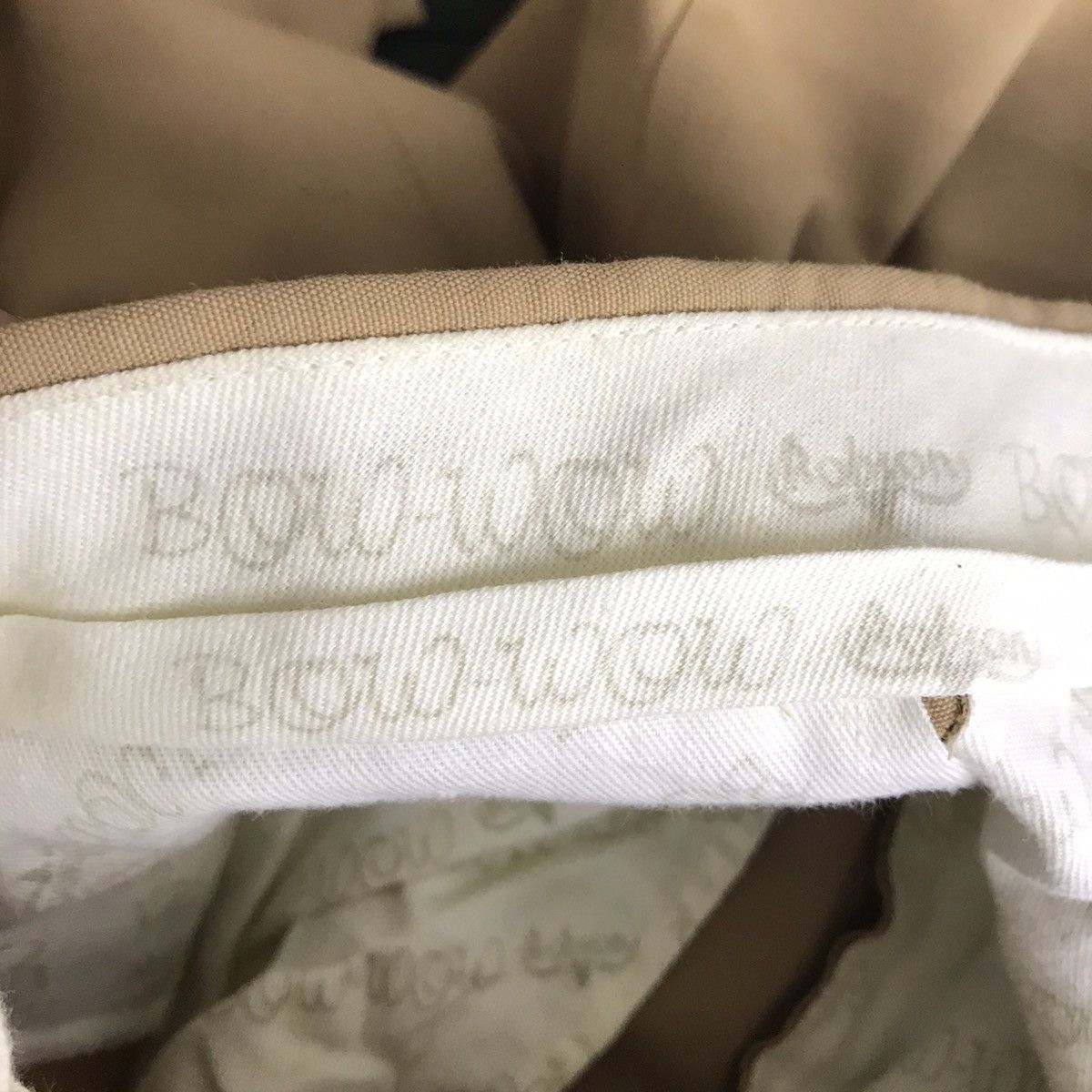 Vintage BOW-WOW ROBSON Beige Straight Cut Wool Trousers Casual Pant Size US 27 - 3 Thumbnail