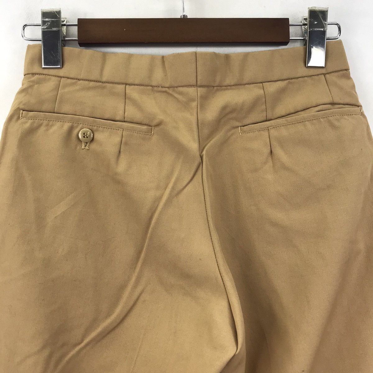 Vintage BOW-WOW ROBSON Beige Straight Cut Wool Trousers Casual Pant Size US 27 - 5 Thumbnail