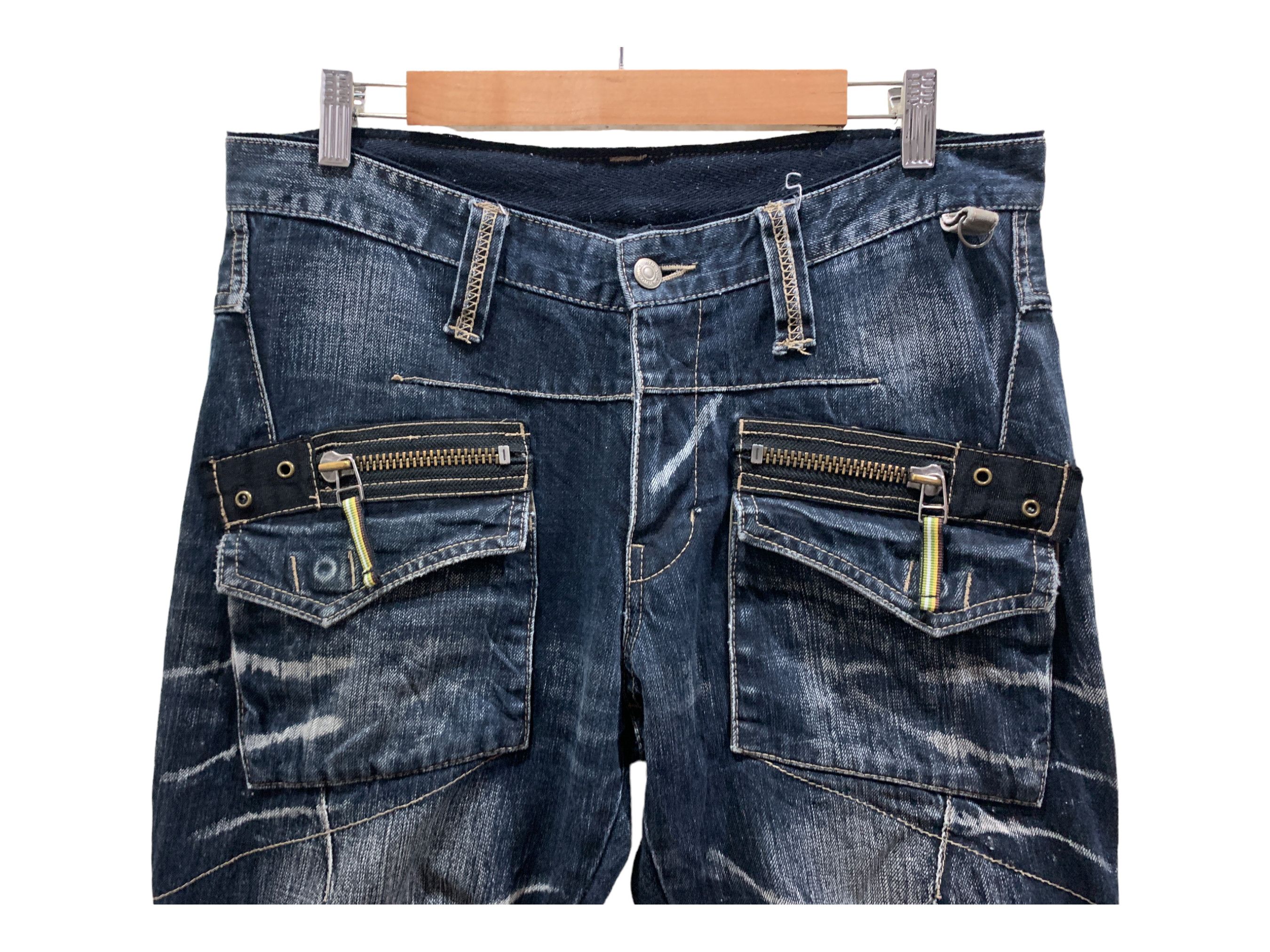 Japanese Brand PPFM Jeans Japan Workwear Tactical Bondage Jeans Size US 32 / EU 48 - 3 Thumbnail