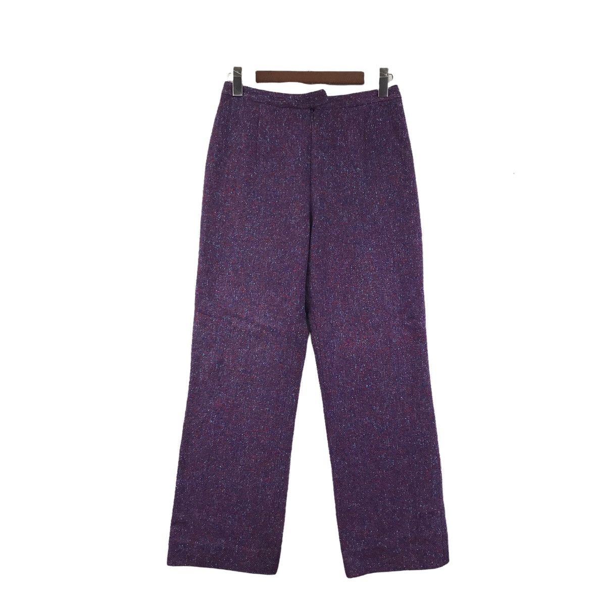Gianni Valentino GIANNI LO GIUDICE Italy Designer Straight Cut PurpleTrousers Size US 28 / EU 44 - 1 Thumbnail
