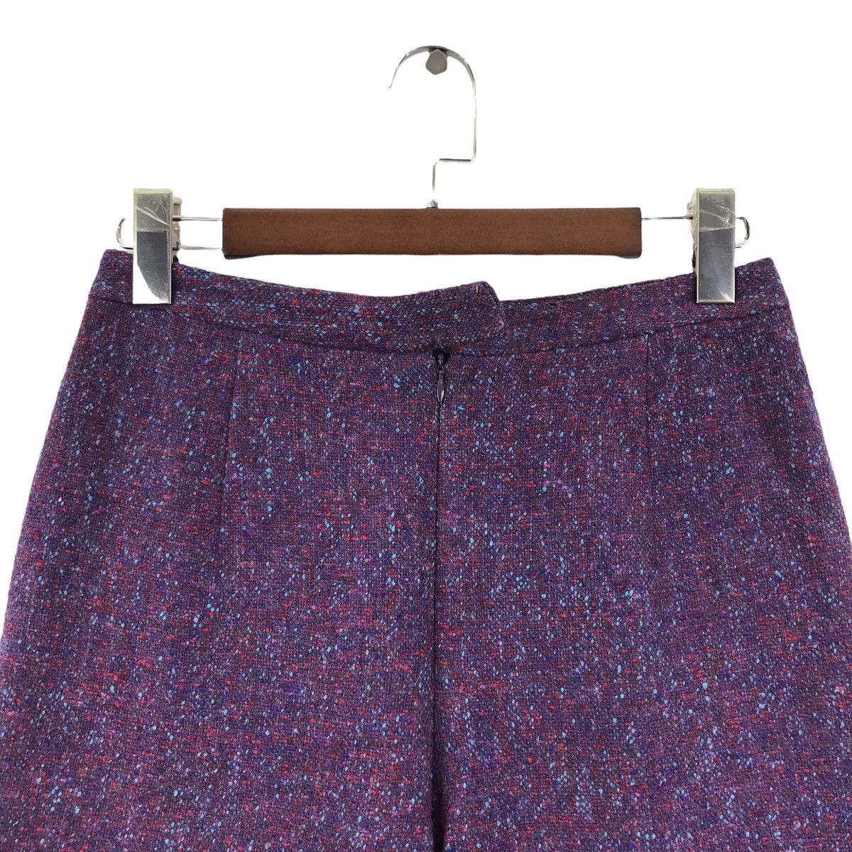 Gianni Valentino GIANNI LO GIUDICE Italy Designer Straight Cut PurpleTrousers Size US 28 / EU 44 - 2 Thumbnail