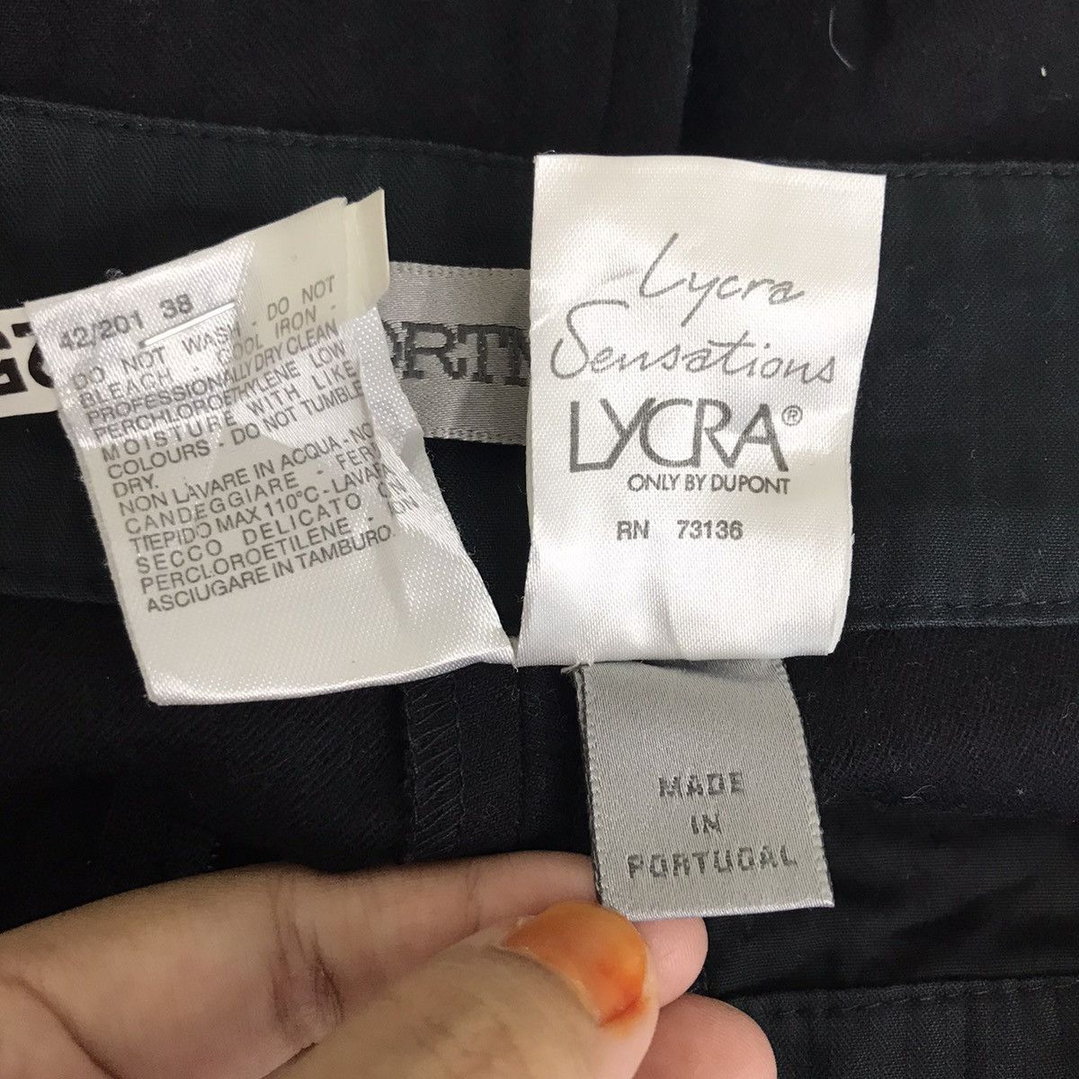 Vintage SPORTMAX Portugal Brand Black Slim Fit Wool Casual Trousers Size US 29 - 6 Thumbnail