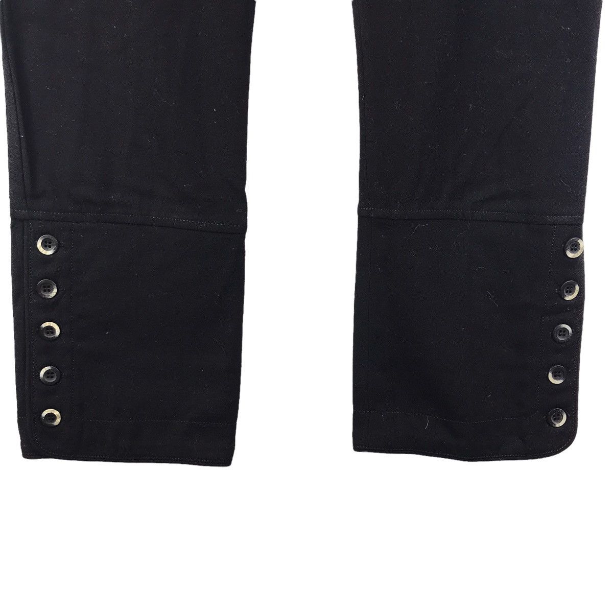 Vintage SPORTMAX Portugal Brand Black Slim Fit Wool Casual Trousers Size US 29 - 3 Thumbnail