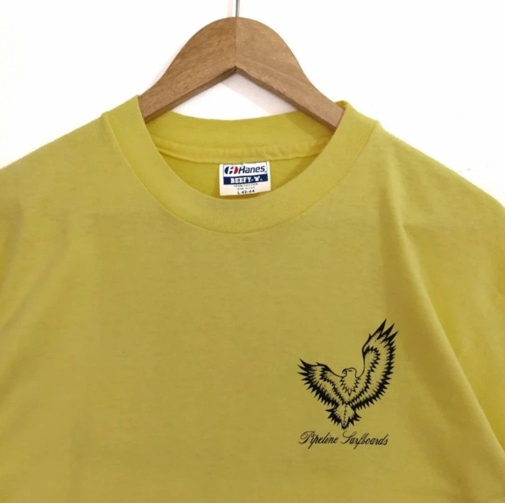 Vintage vintage 80s pipeline surfboard tshirt surfwear surf brand Size US L / EU 52-54 / 3 - 3 Thumbnail