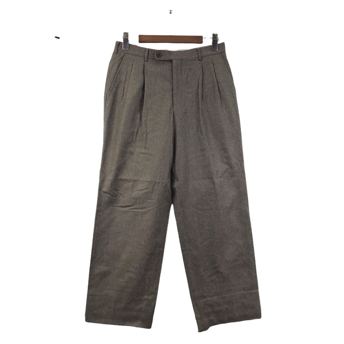 Aquascutum AQUASCUTUM British Brand Straight Cut Wool Casual Trousers Size US 30 / EU 46 - 1 Thumbnail