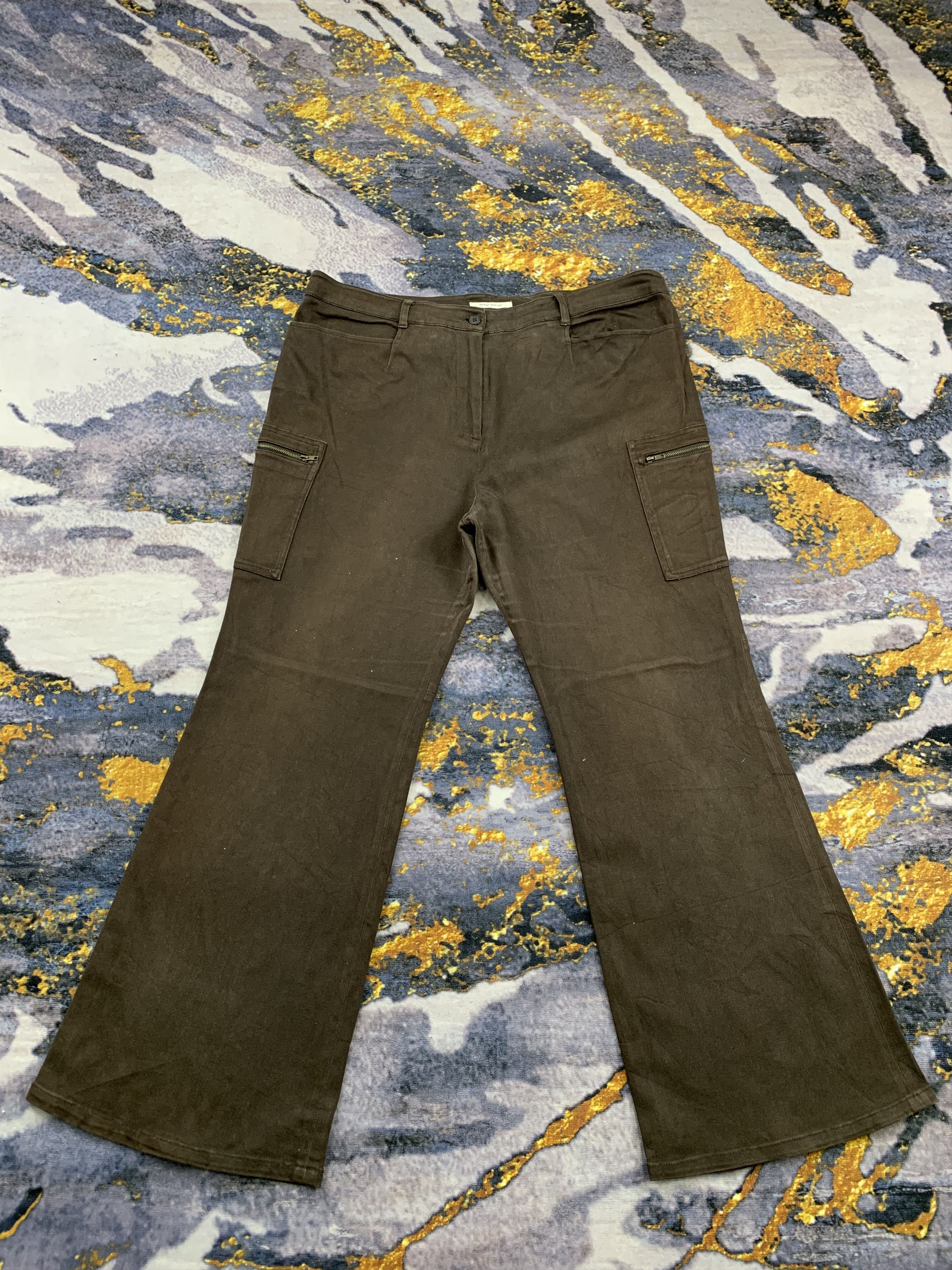 image of Vintage Multipocket Cargo Pants in Brown, Men's (Size 40)