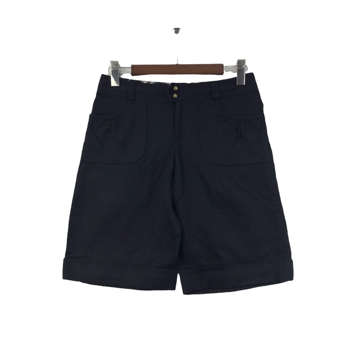 Burberry Vintage BURBERRY LONDON Blue Label Black Short Pant Size US 29 - 1 Thumbnail