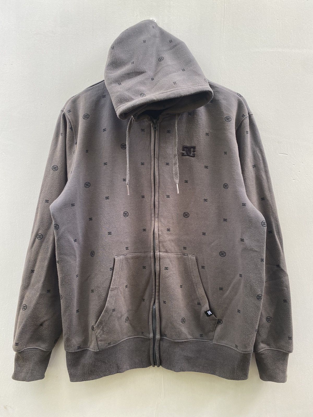 DC Dc Full printed Zip Up Grey Sun Faded Sweaters Hoodies Size US M / EU 48-50 / 2 - 1 Thumbnail