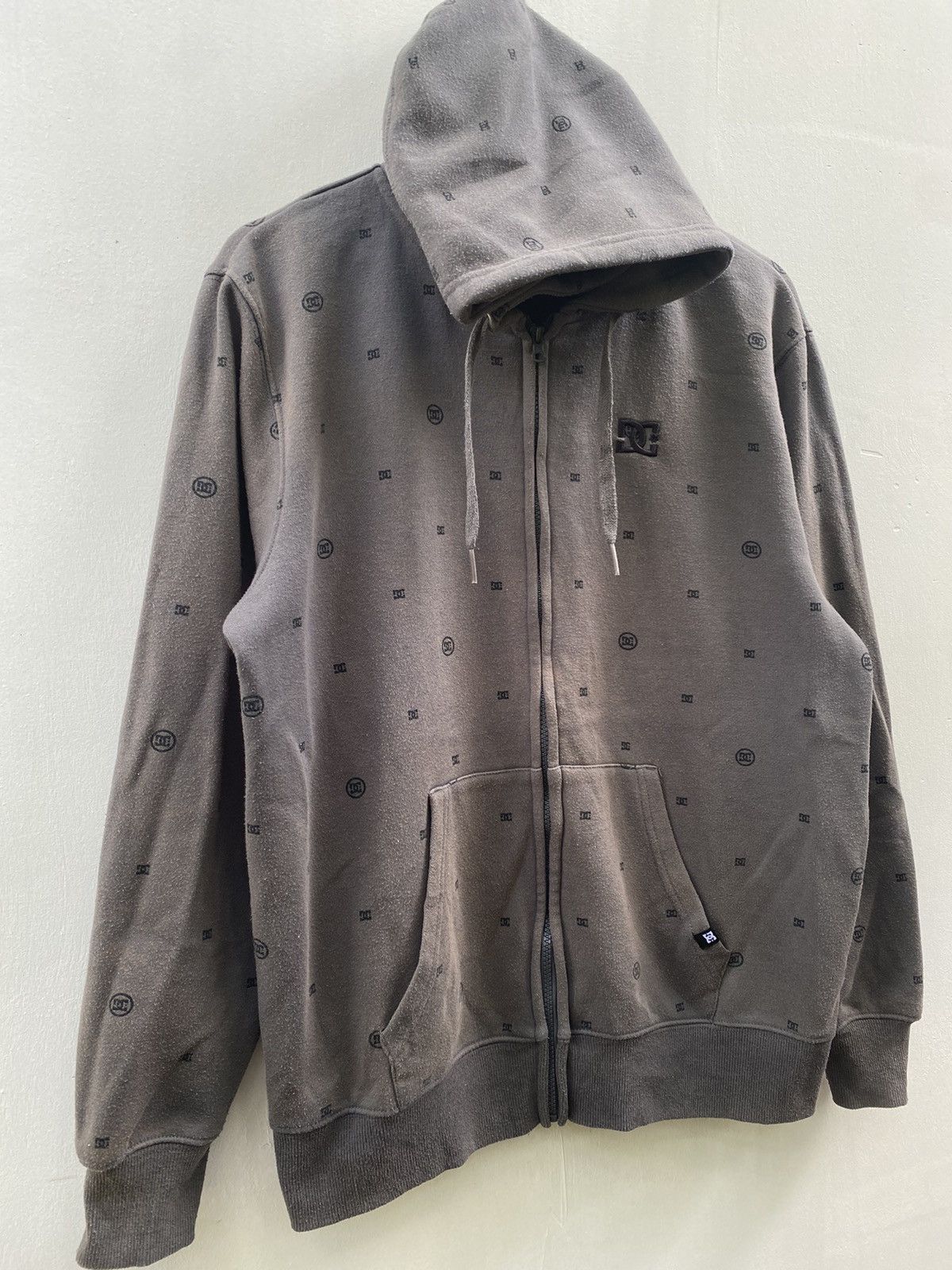 DC Dc Full printed Zip Up Grey Sun Faded Sweaters Hoodies Size US M / EU 48-50 / 2 - 3 Thumbnail