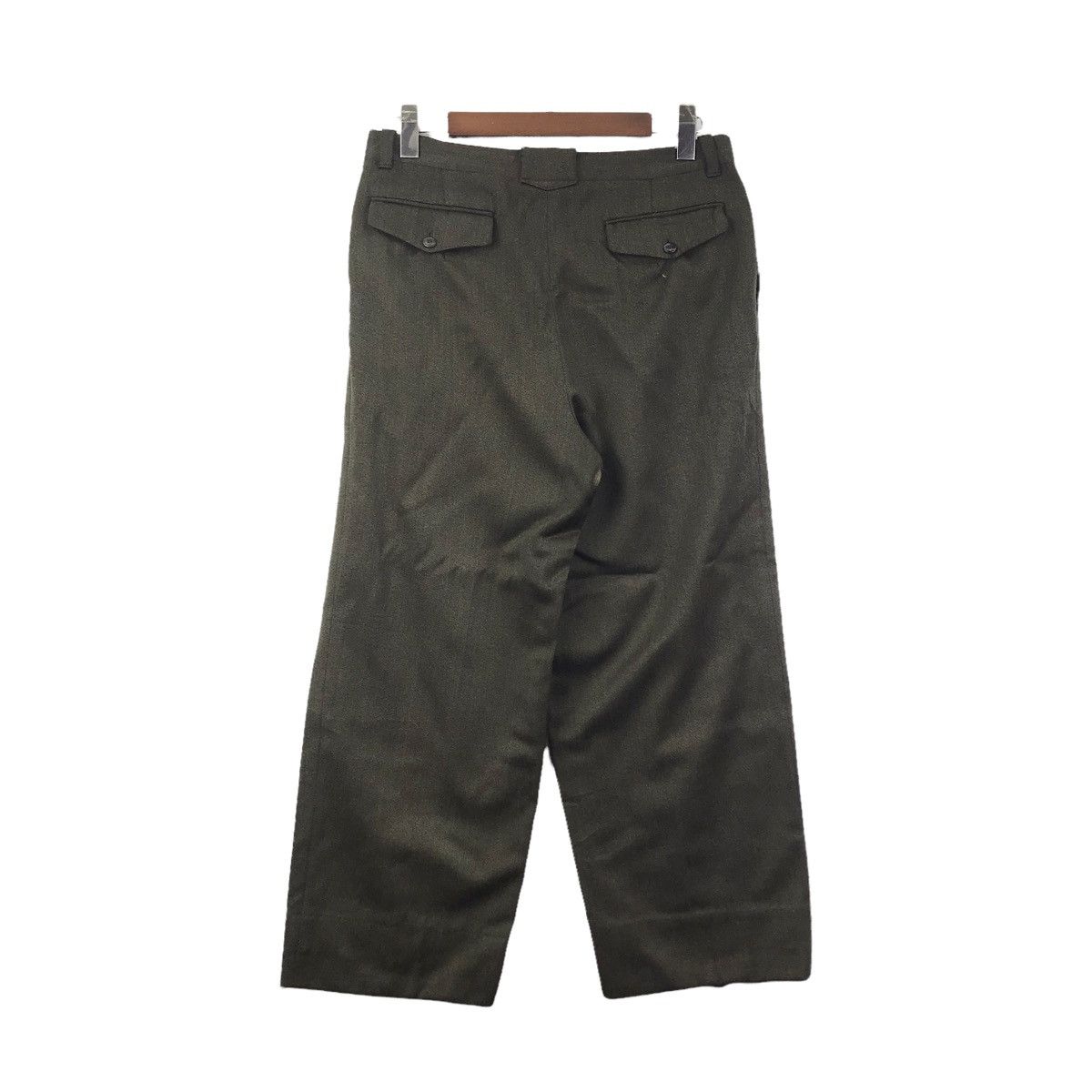 Karl Lagerfeld KARL LAGERFELD Baggy Wool Brown Trousers Pant Size US 31 - 7 Thumbnail