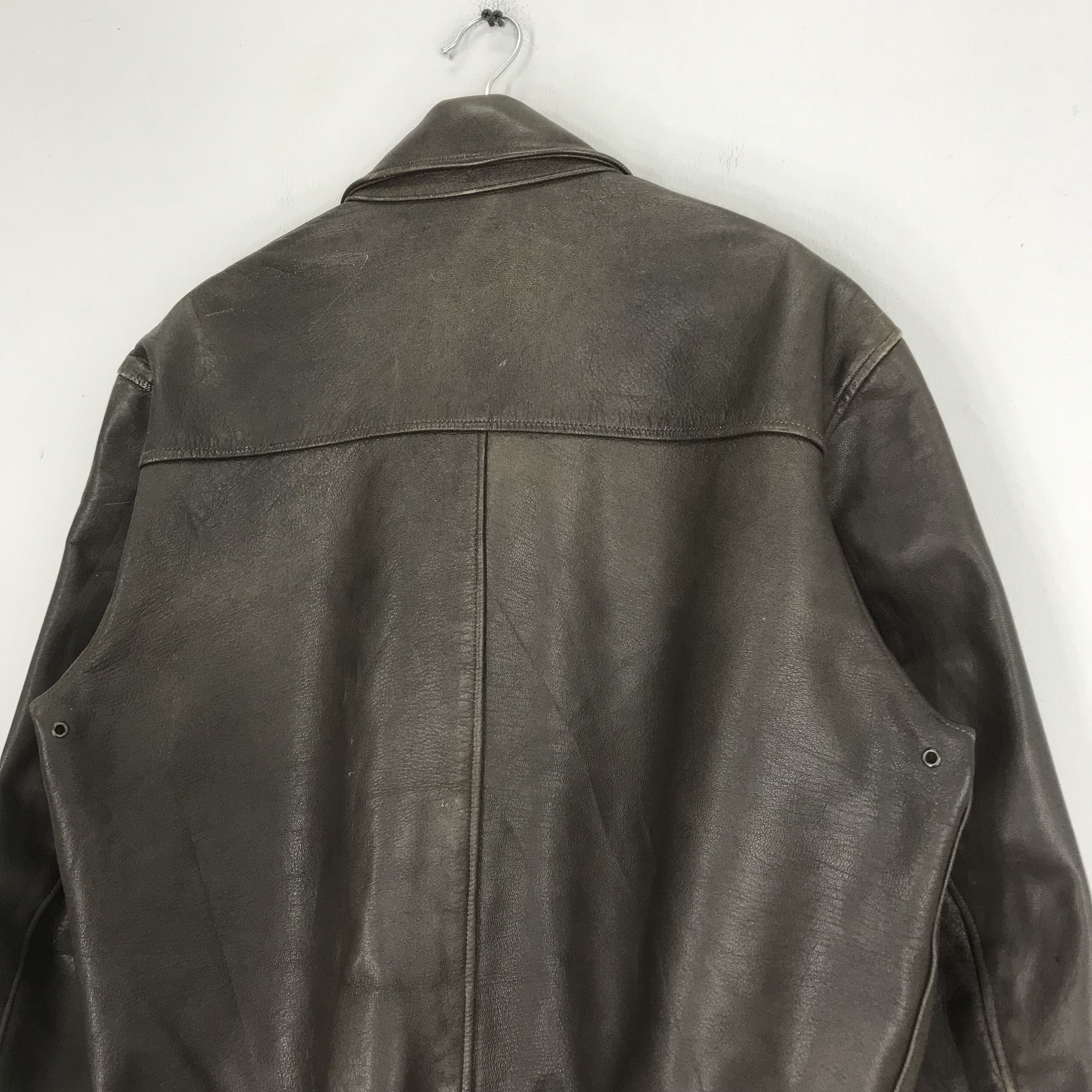 L.L. Bean Vintage 90's LL Bean Usa Leather Jacket Bomber Flight Jacket Size US L / EU 52-54 / 3 - 9 Thumbnail