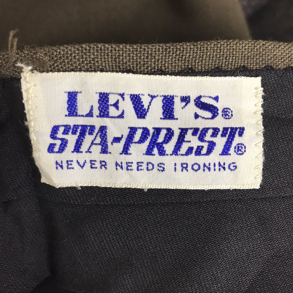 Levi's Vintage 80s LEVIS STA-PREST Straight Cut Wool Casual Pant Size US 32 / EU 48 - 3 Thumbnail