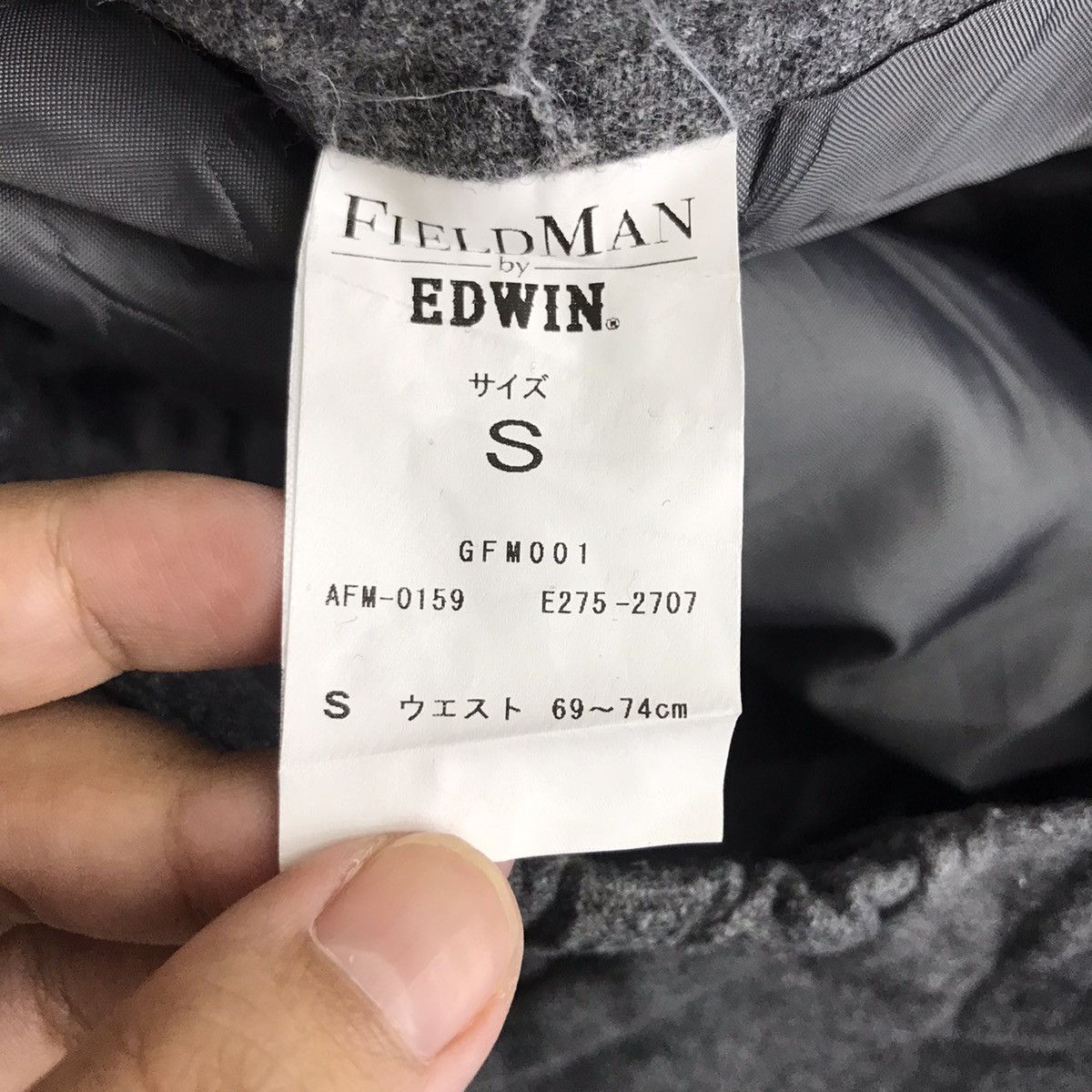 Edwin FIELDMAN By EDWIN Slim Fit Wool Trousers Casual Pant Size US 26 / EU 42 - 5 Thumbnail