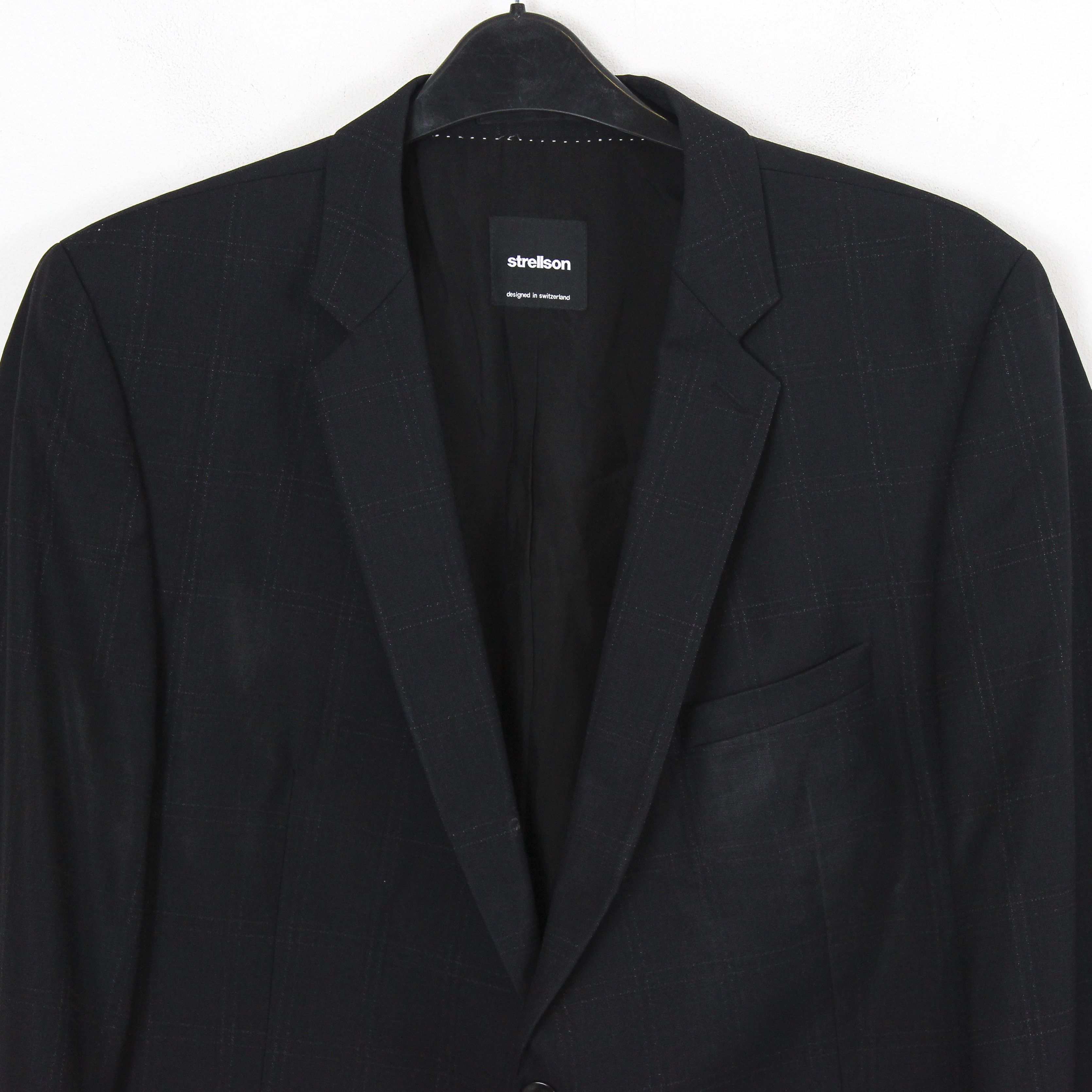 Strellson Allen-Mercer Wool Plaid Blazer EU 54 Coat Jacket Suit XL Size 44R - 2 Thumbnail