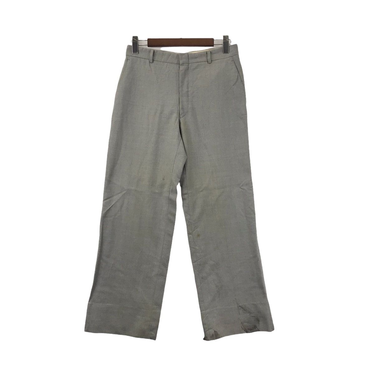 Balenciaga BALENCIAGA PARIS Straight Cut Wool Trousers Casual Pant Size US 26 / EU 42 - 1 Thumbnail