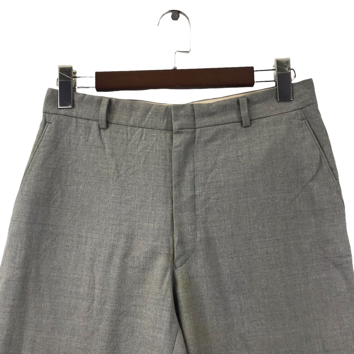 Balenciaga BALENCIAGA PARIS Straight Cut Wool Trousers Casual Pant Size US 26 / EU 42 - 2 Thumbnail