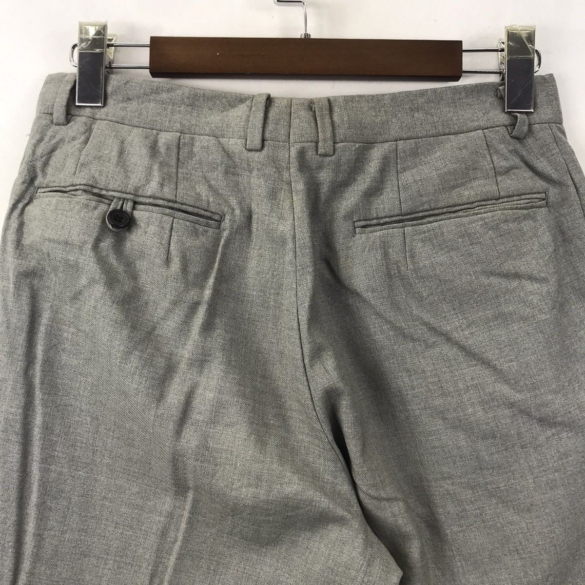 Balenciaga BALENCIAGA PARIS Straight Cut Wool Trousers Casual Pant Size US 26 / EU 42 - 7 Thumbnail