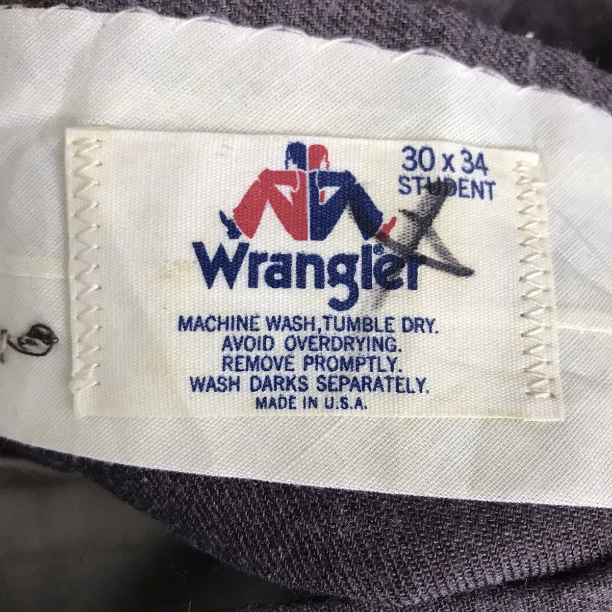 Wrangler Vintage 80s WRANGLER Boot Cut Wool Casual Trousers Pant Size US 28 / EU 44 - 4 Thumbnail