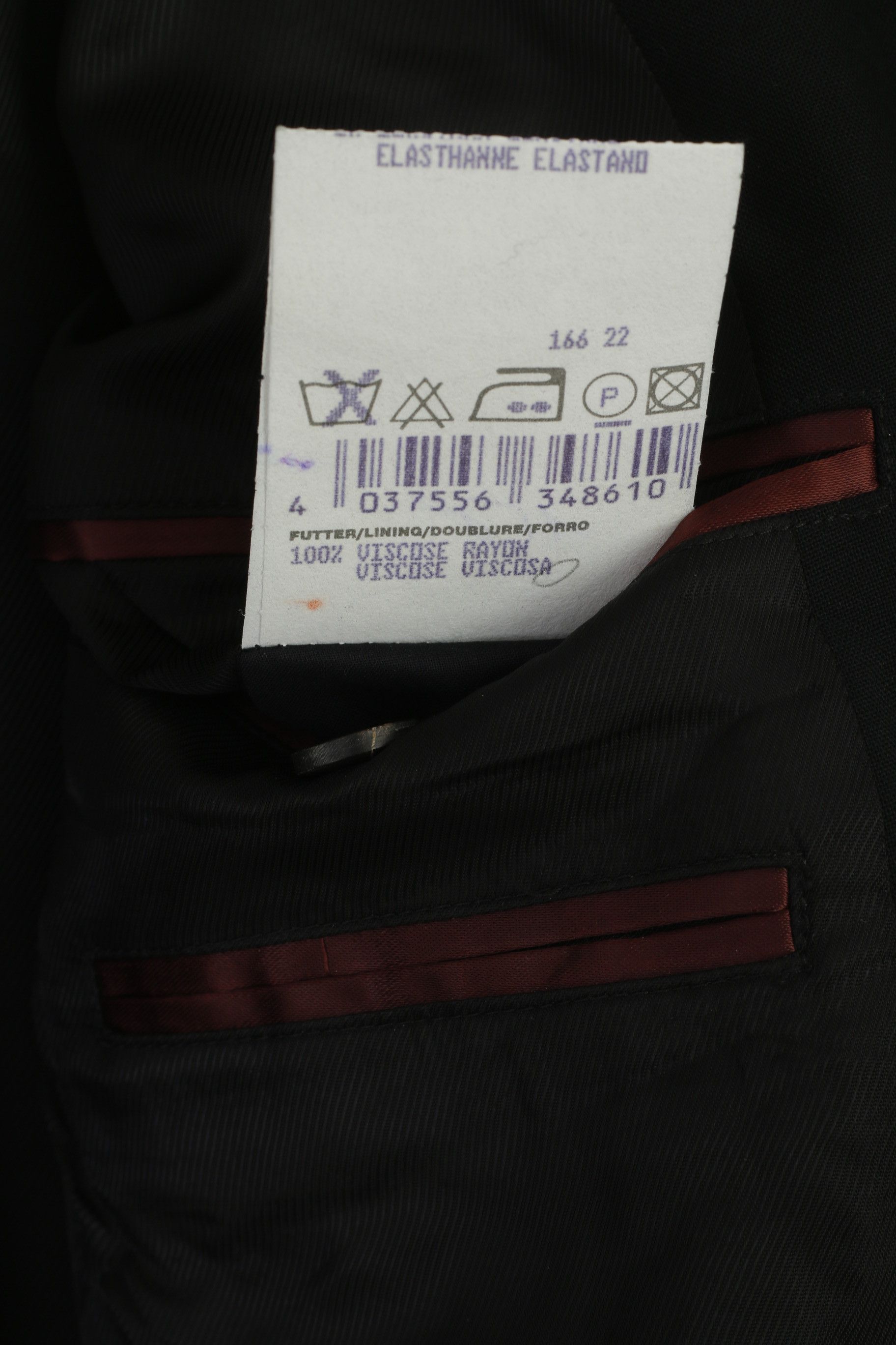 Hugo Boss Hugo Boss Men 52 42 Blazer Black Wool Albo Hago 7589 Size 42R - 5 Thumbnail