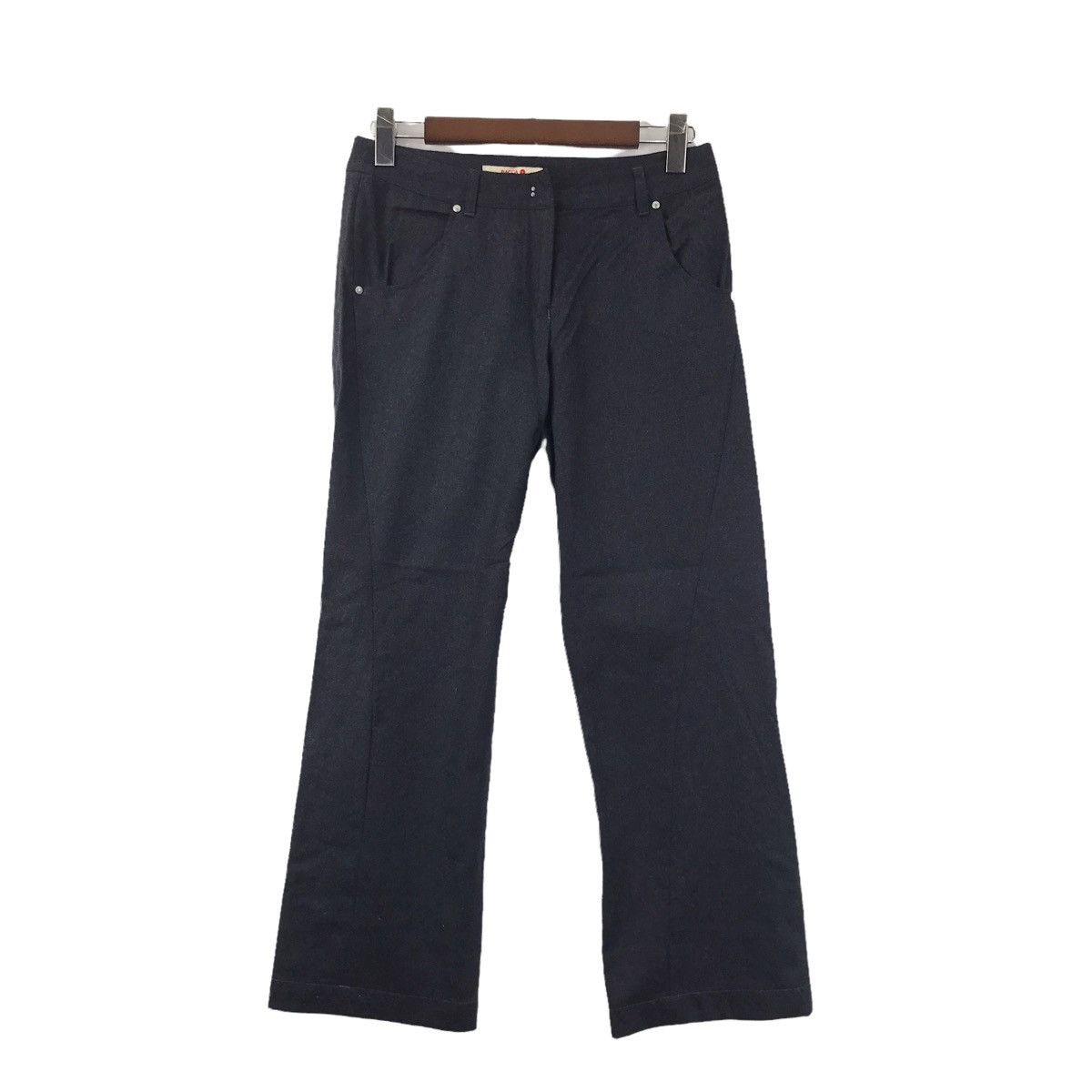 Japanese Brand BACCA Japanese Brand Black Straight Cut Casual Trousers Pant Size US 29 - 1 Thumbnail