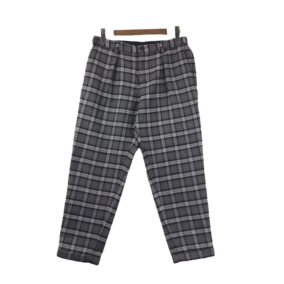 Global Work GLOBAL WORK Japanese Brand Baggy Check Wool Casual Pant Size US 30 / EU 46 - 1 Thumbnail