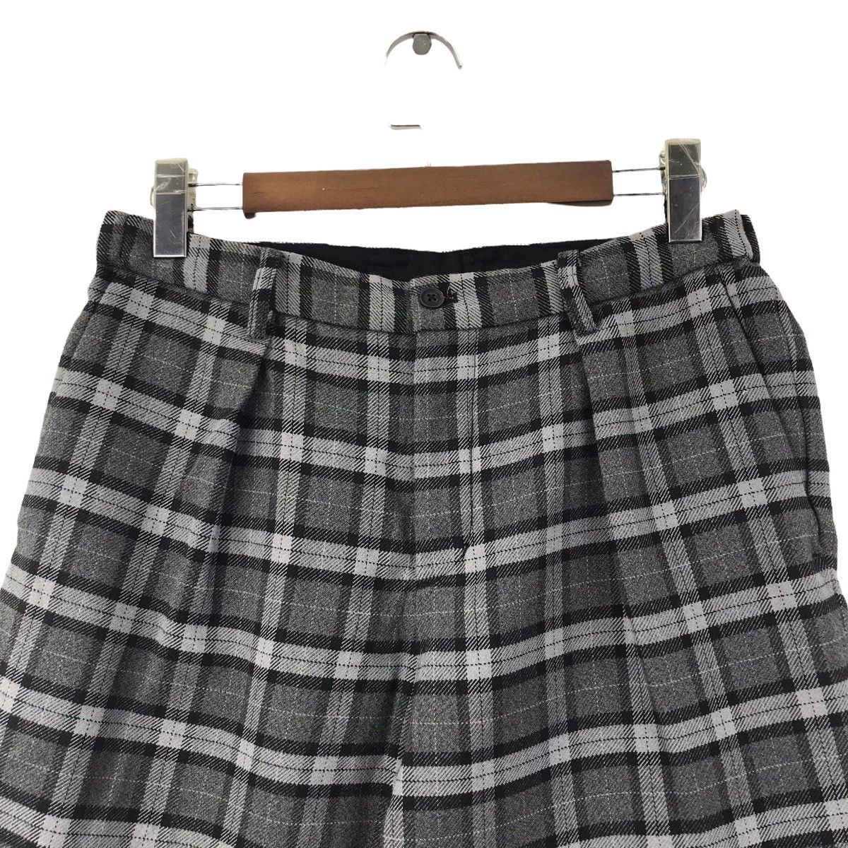Global Work GLOBAL WORK Japanese Brand Baggy Check Wool Casual Pant Size US 30 / EU 46 - 2 Thumbnail