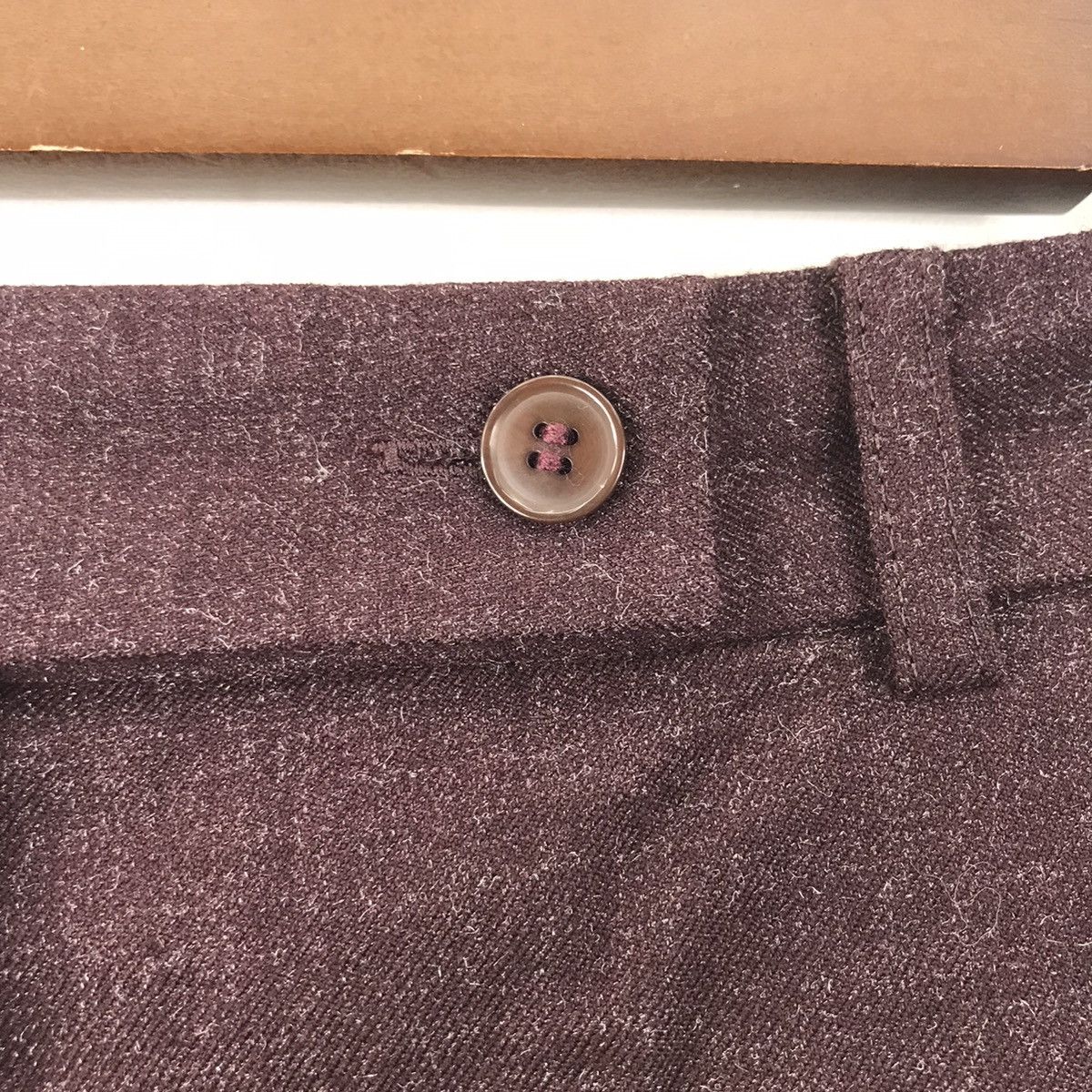 Japanese Brand UNTITLED Japanese Brand Baggy Wool Trousers Casual Pant Size US 26 / EU 42 - 3 Thumbnail