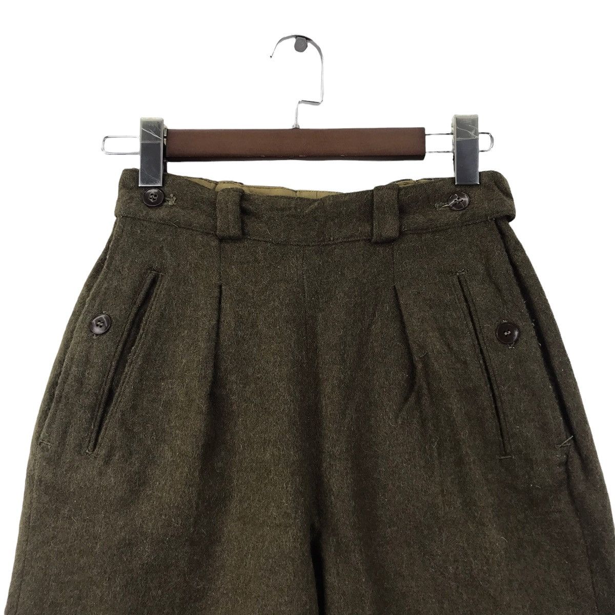 Vintage Vintage FOURNIER MARSEILLE Military Army Wool Army Fatique Size US 26 / EU 42 - 2 Thumbnail