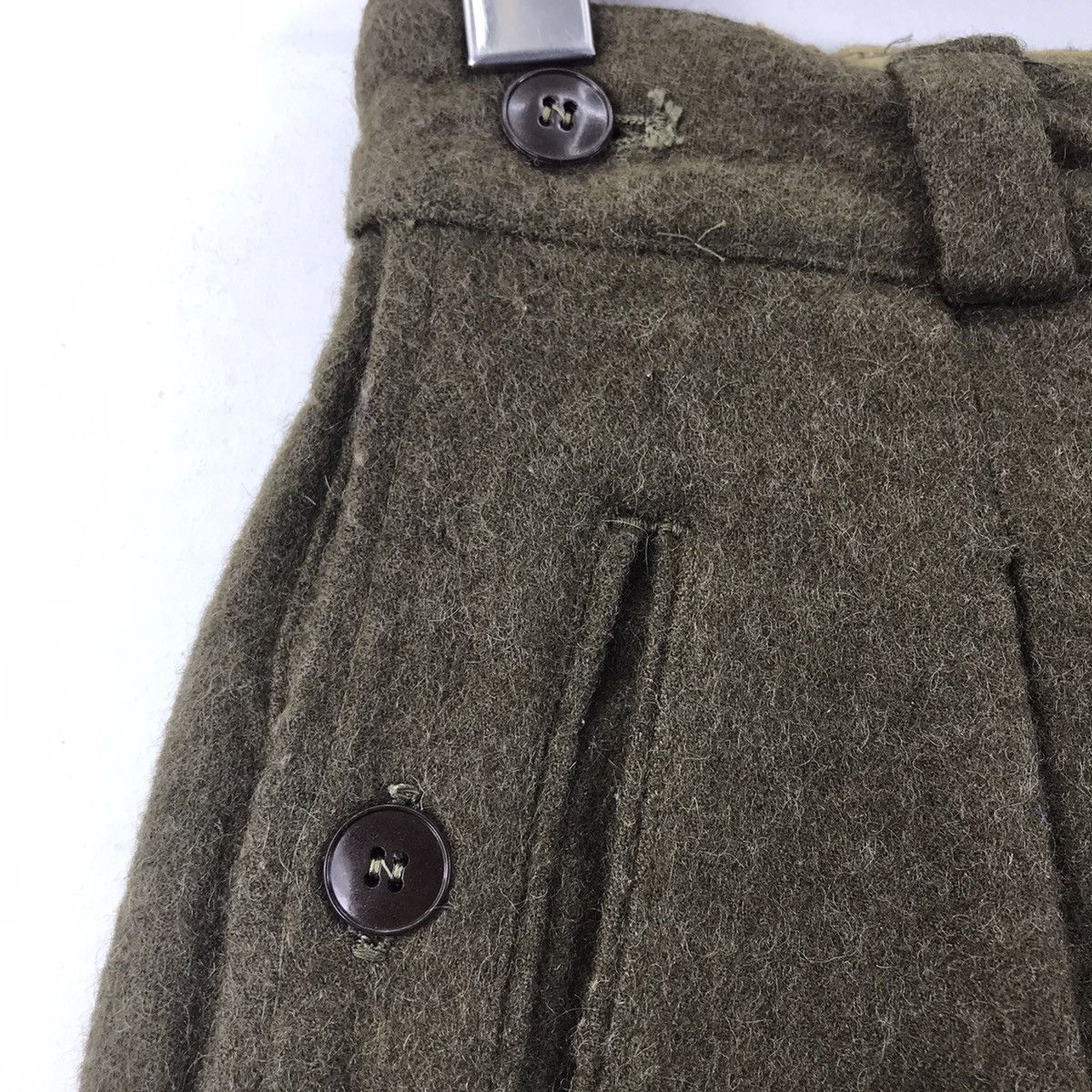 Vintage Vintage FOURNIER MARSEILLE Military Army Wool Army Fatique Size US 26 / EU 42 - 3 Thumbnail