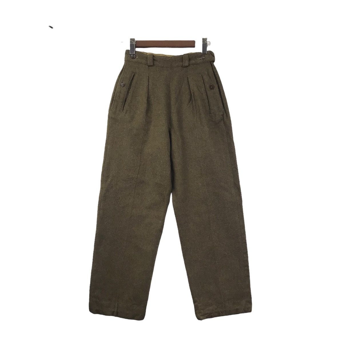 Vintage Vintage FOURNIER MARSEILLE Military Army Wool Army Fatique Size US 26 / EU 42 - 1 Thumbnail