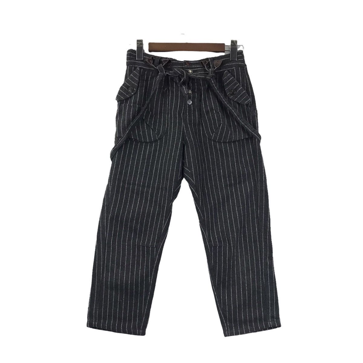 Japanese Brand JAPANESE BRAND Straight Cut Wool Hickory StripesTrousersPant Size US 26 / EU 42 - 1 Thumbnail