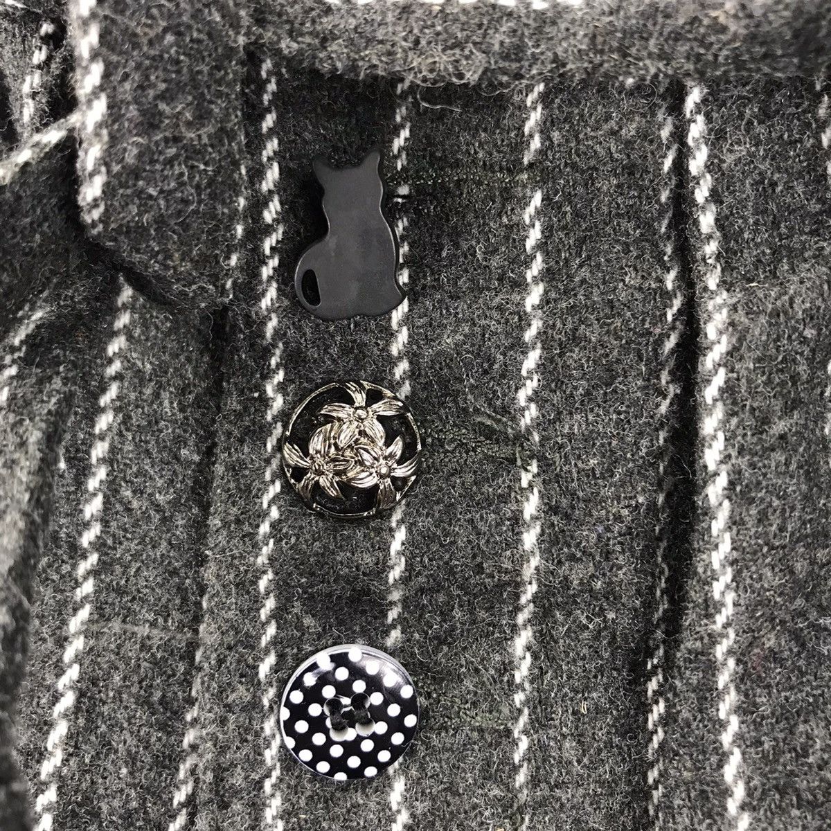 Japanese Brand JAPANESE BRAND Straight Cut Wool Hickory StripesTrousersPant Size US 26 / EU 42 - 4 Thumbnail
