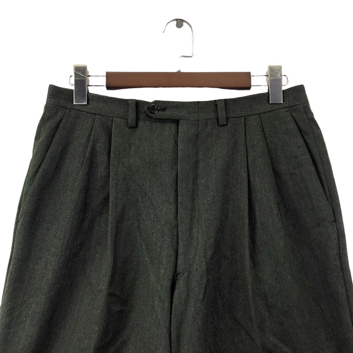 Vintage VALENTINO UOMO Italian Brand Straight Cut Wool Casual Pant Size US 31 - 2 Thumbnail