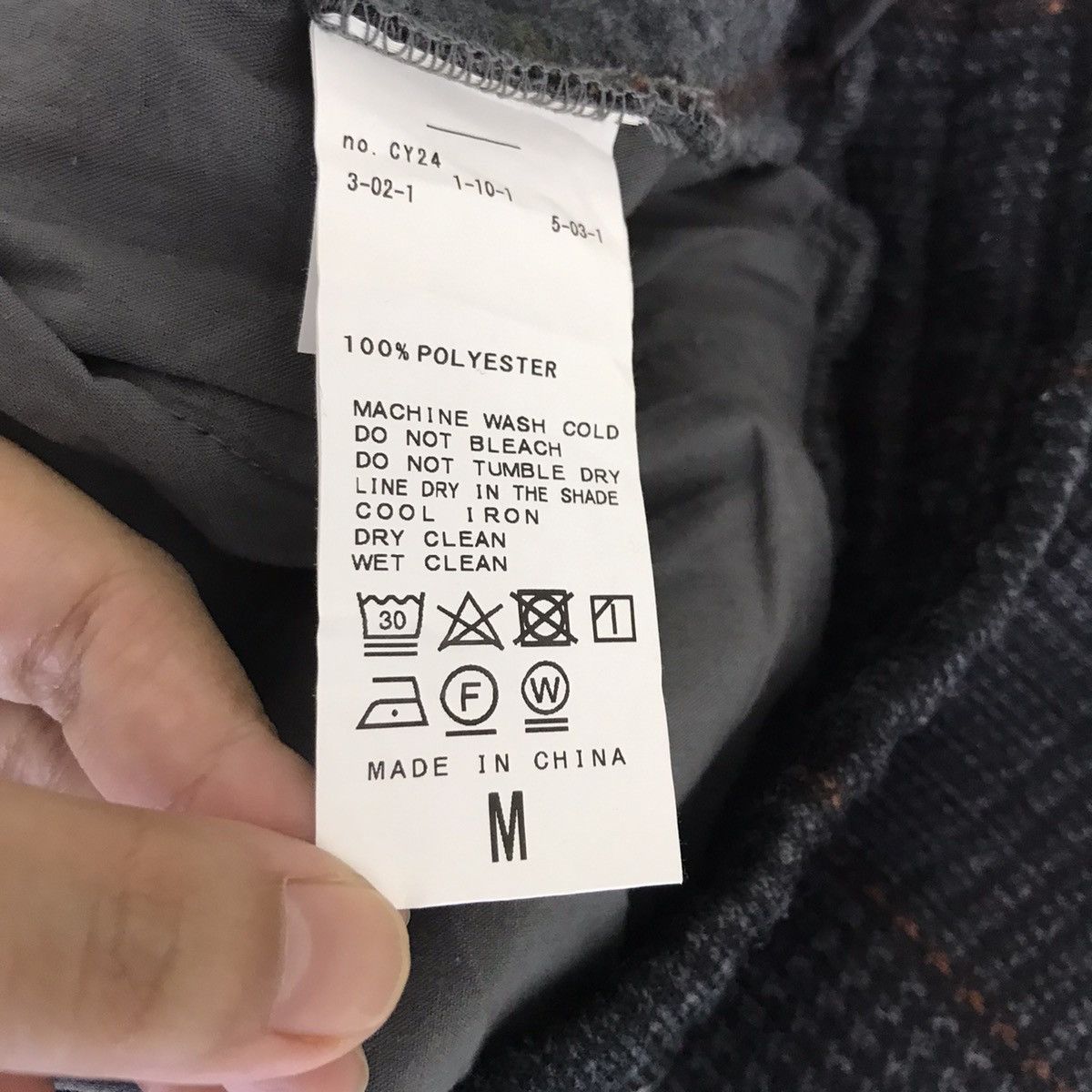 Japanese Brand INHERIT Japanese Brand Slim Fit Wool Grey CasualTrousersPant Size US 29 - 4 Thumbnail