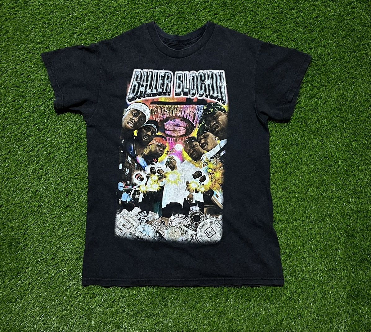image of Band Tees x Movie Baller Blockin Movie Tshirt By Cash Money Records in Black, Men's (Size Medium)