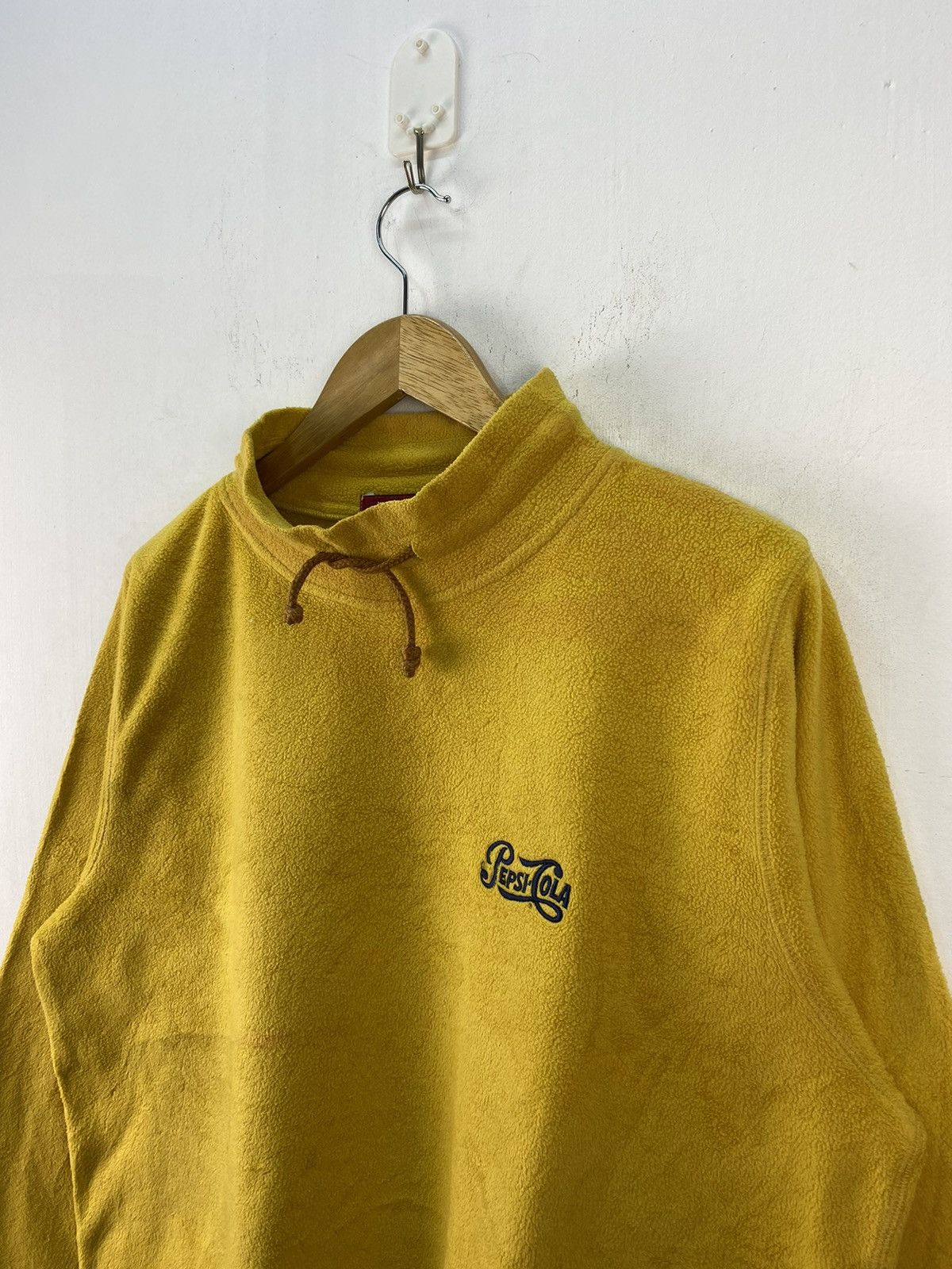 Pepsi Vintage 90s Pepsi Cola Fleece Pullover Sweatshirt Sweater Size US L / EU 52-54 / 3 - 3 Thumbnail