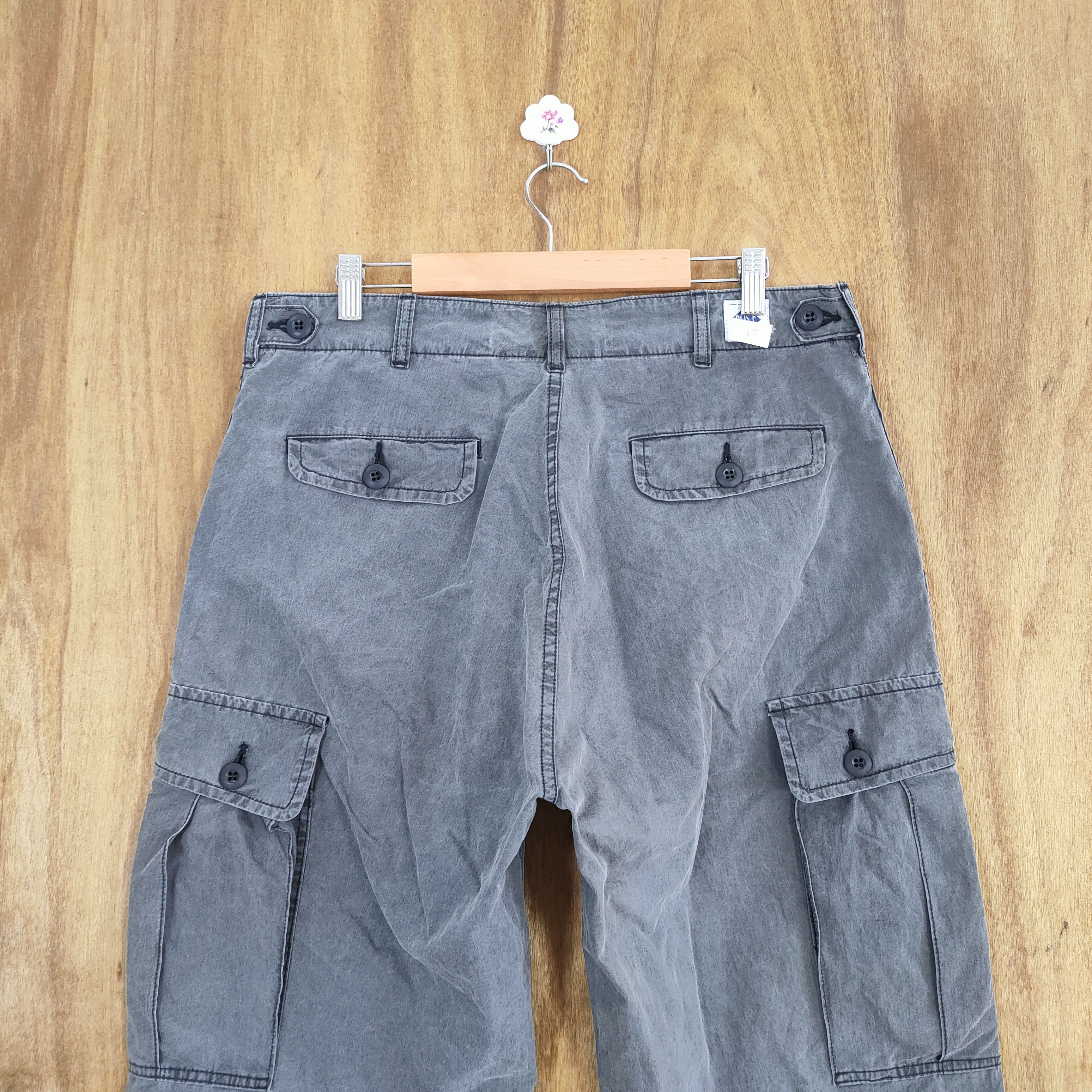 Post Overalls VINTAGE POST OVERALLS FADED BLACK CARGO PANTS Size US 34 / EU 50 - 11 Thumbnail